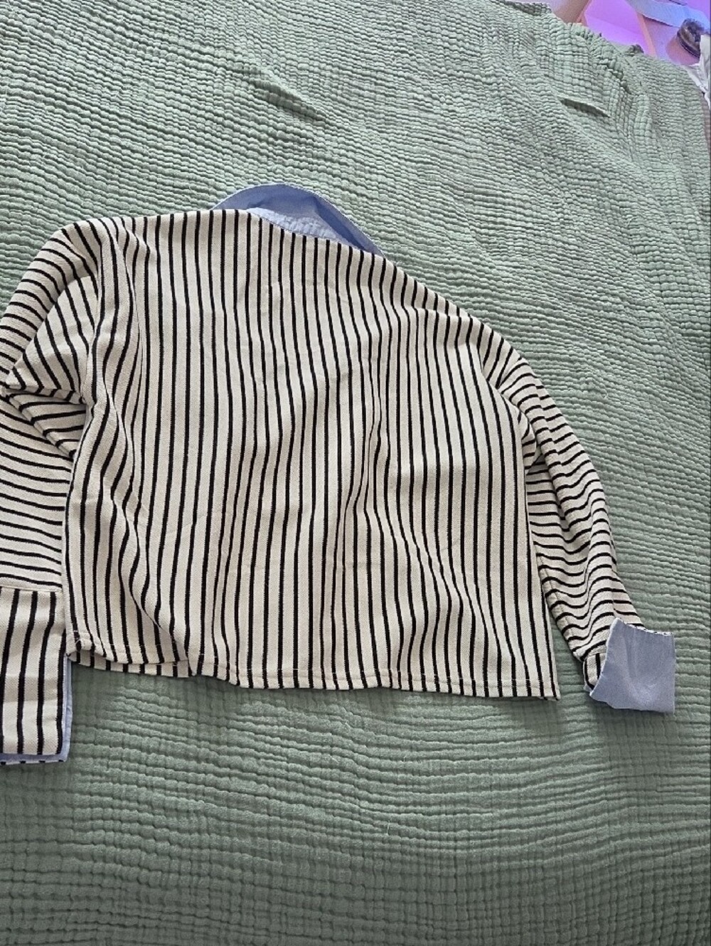 Able Black and White Striped Top - Picture 3 of 3